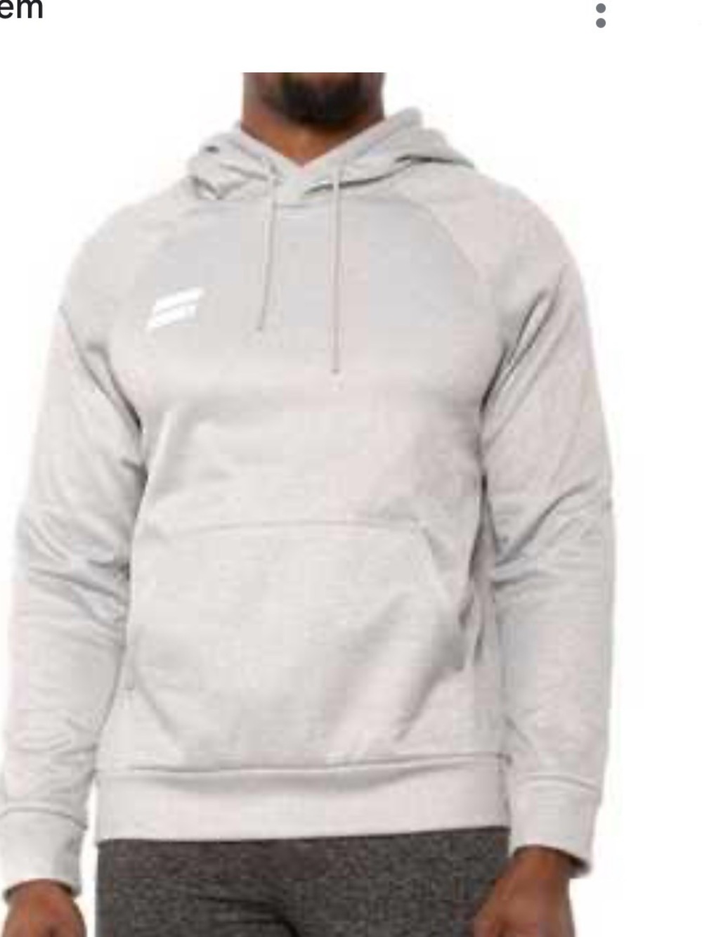 Hurley Light Gray Pullover Hoodie
